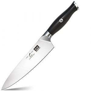 SHAN ZU Chef Knife, Kitchen Knife 8 inch Chef's Knives, High Carbon German Stainless Steel Sharp Chefs Knife with ABS Ergonomic Handle, Kitchen Gifts