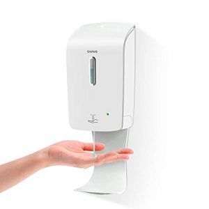 SVAVO Automatic Hand Sanitizer Dispenser Wall Mount Commercial Touchless Soap Dispenser 1000ml/33. 8oz Touch - Free Soap Dispenser with Anti - Spill Tray R
