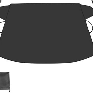 IAQWE 46. 8" X 68. 3"Car Windshield Snow Cover Ice Removal Wiper Protector for Snow, Ice, Sun, Frost Defense, Fits Most Cars Trucks Vans and SUVs
