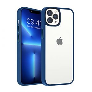 JESOHO Shockproof Case for iPhone 13 Pro Max, Semi - Clear Cover ?Non Yellowing?: , ?Non - Slip?: ?Dropproof?: Translucent Matte Protective Phone Case for iPh