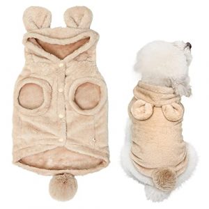 MESHEEN Dogs Hoodie Sweater Puppy Sweatshirt with Hoodie Premium Padded Pet Dogs Coat, Puppy Dogs Sweater Pullover for Small Dogs Hoodies Clothes Coat Apparel Thickened for Winter Dogs Sweater