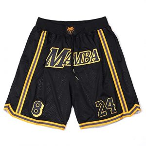 Casual Basketball Shorts, Athletic Shorts for Men and Women, Small Black