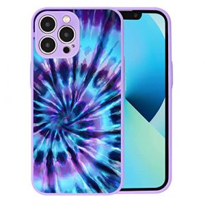Hi Space iPhone 13 Pro Max Case Tie Dye iPhone 13 Pro Max Case for Women Whirlpool Cover iPhone 13 Pro Max Case Hard PC Shockproof Compatible with iPh