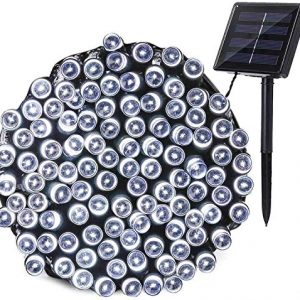 Lomotech 72ft 200 LED Solar String Lights Outdoor, Solar Twinkle Lights Outdoor, Waterproof Solar Tree Lights with 8 Modes and Memory Function Perfect