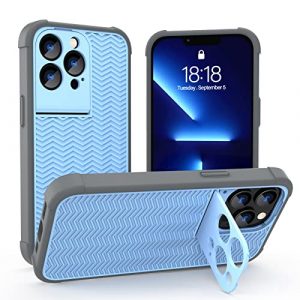 JollyPop iPhone 13 Pro Max Case Kickstand, Rugged Shockproof Anti - Drop Silicone Protective Cases Full Camera Lens Protection for iPhone 13 Pro Max 6. 7