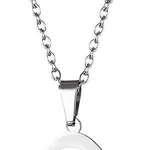 PopTopping Heart Pendant Necklace For Women Mother's Day Necklaces For Mom Mother Birthday Anniversary (Silver - heart rose)