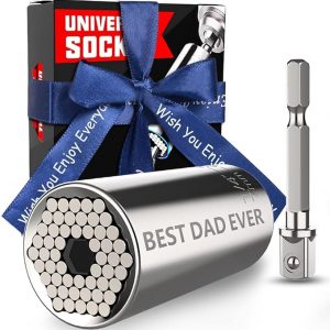 YOMERTO Gifts for Men Stocking Stuffers for Men Dad Christmas Gifts Universal Socket Tools Sets, Gifts for Dad Men BEST DAD EVER for Father Grandpa from Daughter Son Wife, Multitools 7 - 19mm