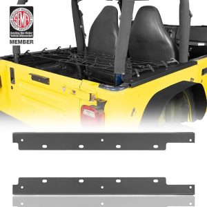 Hooke Road Wrangler Cargo Carrier Tie Down, Cargo Rack Rails Multi - Point for Topless Compatible with Jeep Wrangler TJ 1997 1998 1999 2000 2001 2002 20