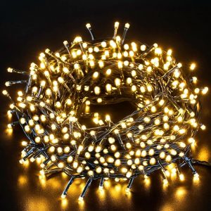 ilikable Battery Operated Outdoor Decoration Lights, Indoor Lights 131ft 300 - LED Summer String Lights 8 Modes Waterproof Holiday Lights for Party Home