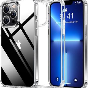 Yisnify Designed for iPhone 13 Pro Case, Crystal Clear Serie Case for iPhone 13 Pro, Anti - Yellowing Hard PC + Soft TPU Bumper Shockproof Protective Ph